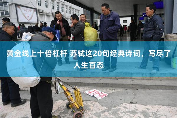 黄金线上十倍杠杆 苏轼这20句经典诗词，写尽了人生百态