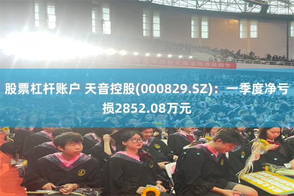 股票杠杆账户 天音控股(000829.SZ)：一季度净亏损2852.08万元