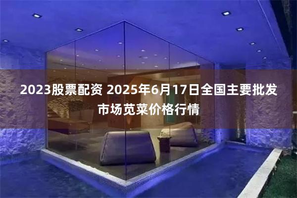 2023股票配资 2025年6月17日全国主要批发市场苋菜价格行情